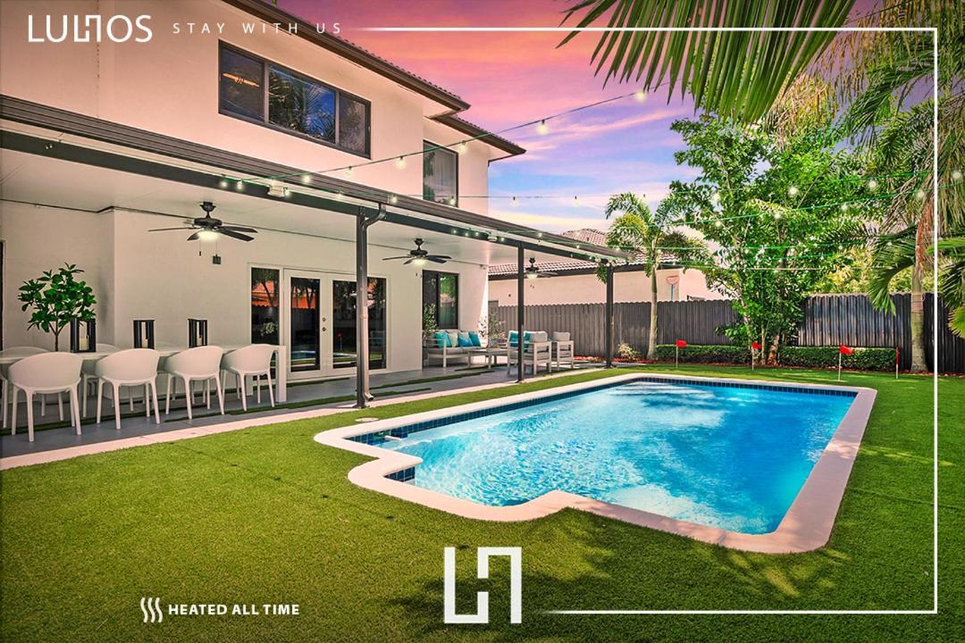 Luxury Beach Oasis - Heated Pool, Game Extravaganza L44 Miami Luaran gambar